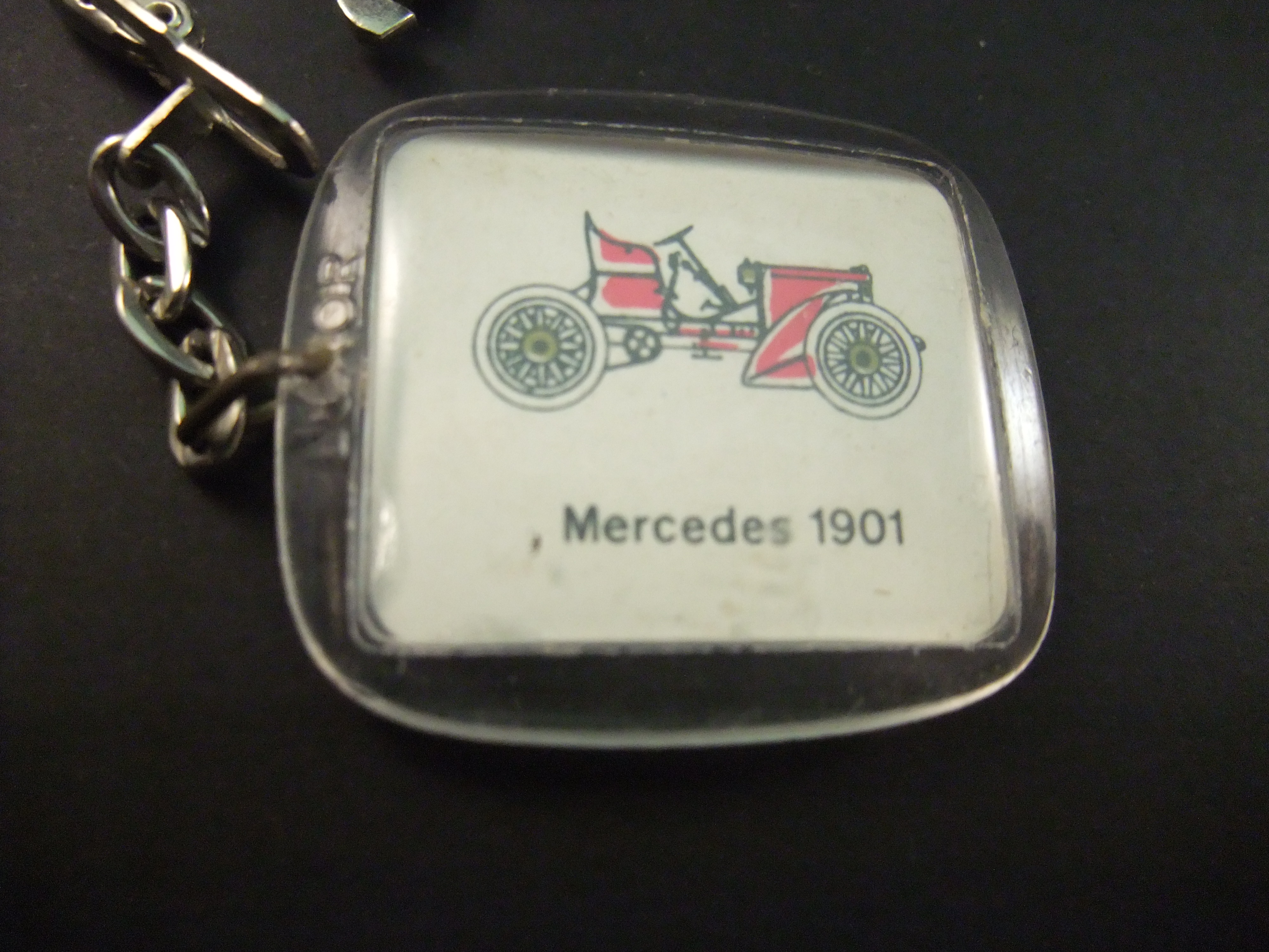 Mercedes 1901-Benz 1922 oldtimer sleutelhanger tweezijdig